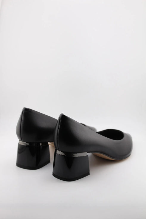 Capelli Rossi Geometric Heel Pointed Toe Pumps